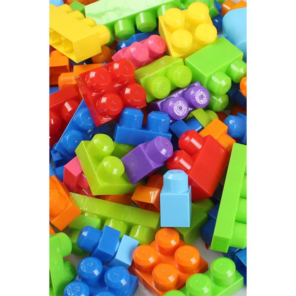  Play Blox Yapı Oyuncakları 133 Parça Kovalı Parlak Renkler Mega Blok Seti
