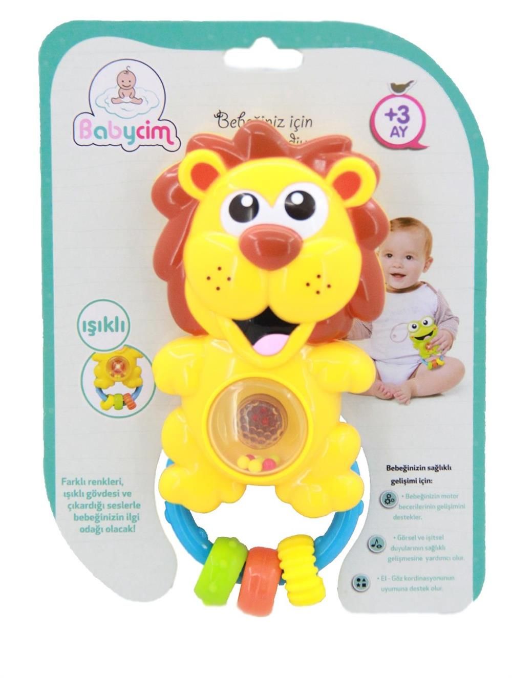  URT041-004 BABYCİM NEŞELİ SSLİ PİLLİ ASLAN ÇINGIRAK
