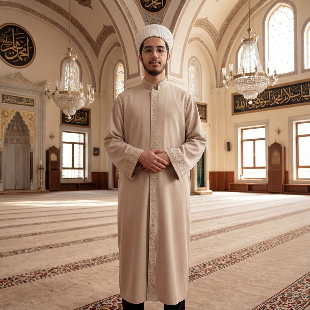  Abid İmam Cübbesi Vizon
