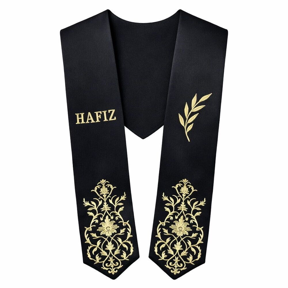 Bayan Hafızlık İcazet Merasim Ecrin Ferace Abaya Siyah Elbise