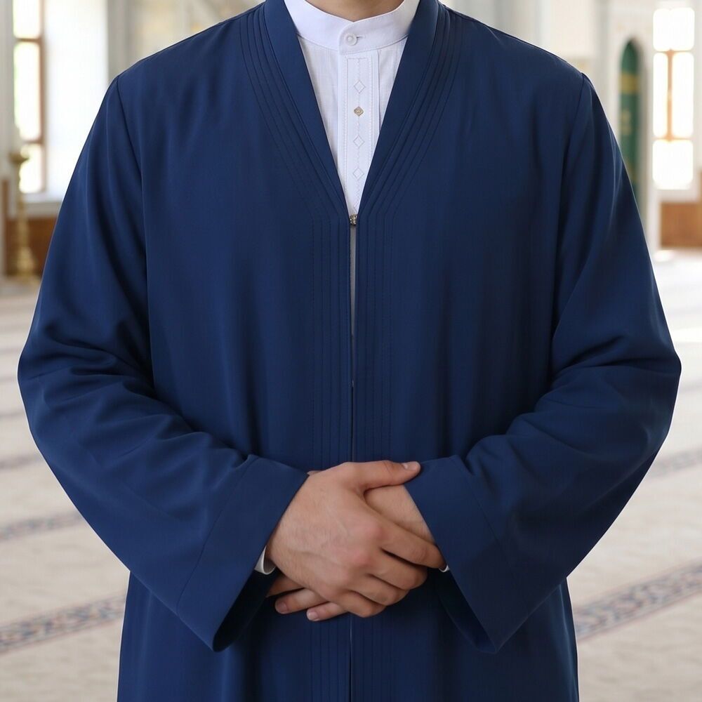  Buhara Yaka Lacivert Namaz Cübbesi