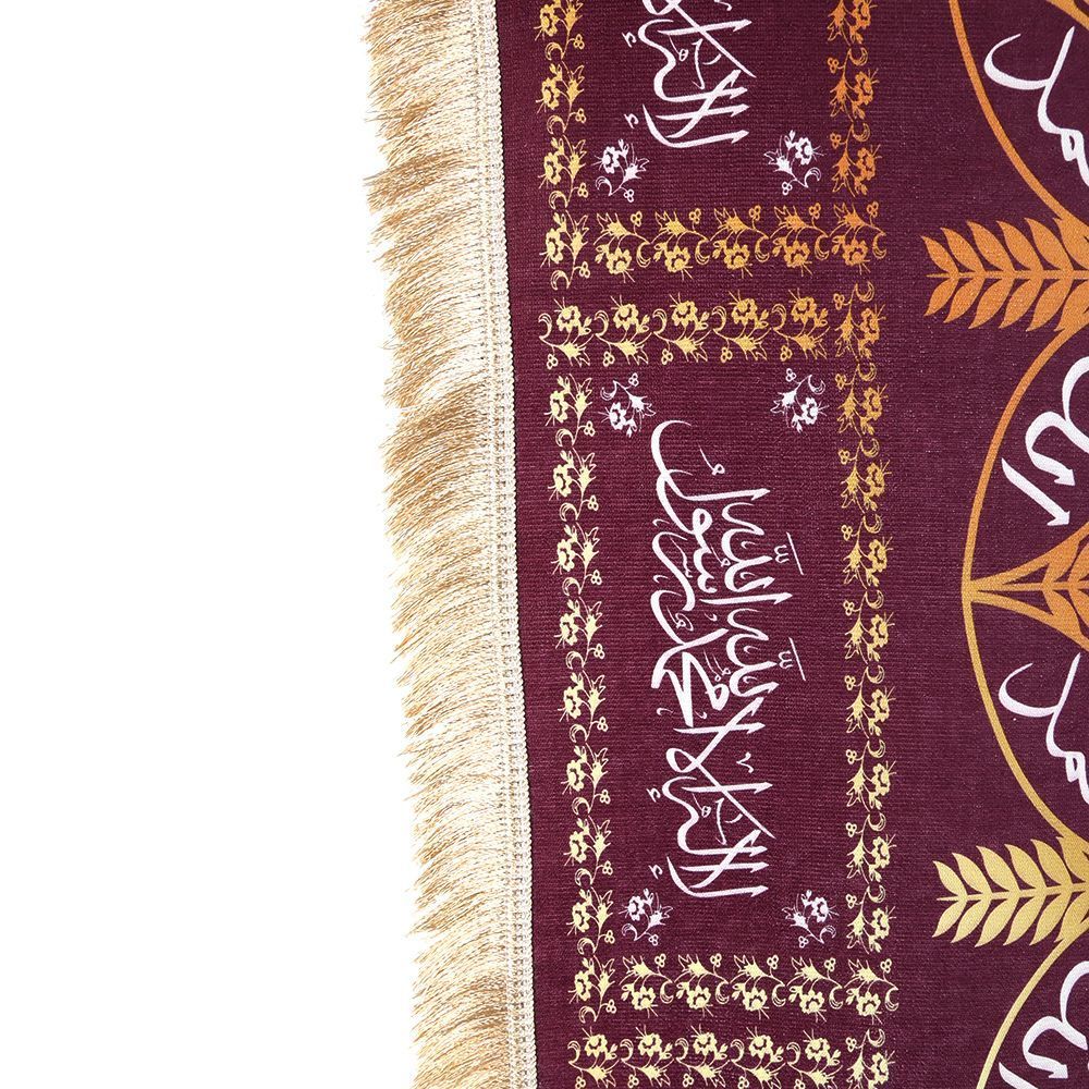  Dijital Baskılı Tabut Örtüsü Bordo Raşel Kumaş (114x240 cm) 880 gr