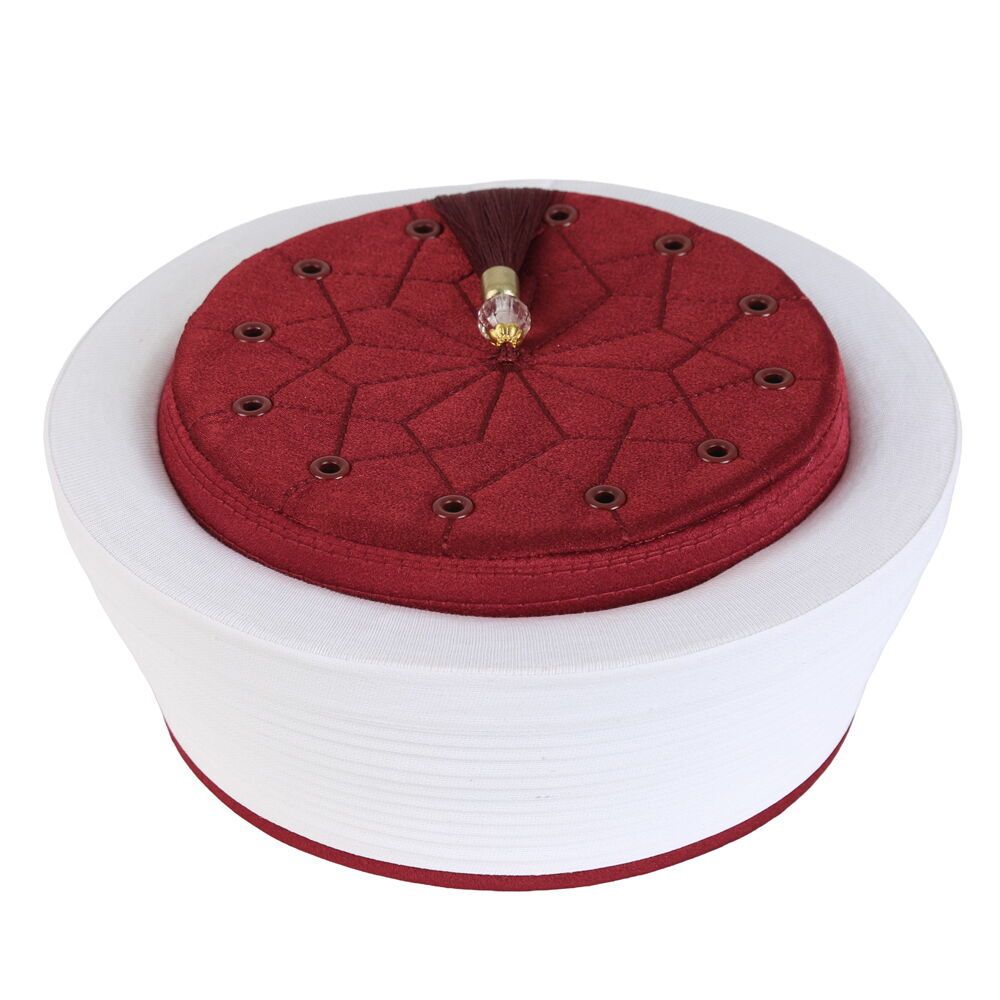  Endülüs  İmam Sarığı  Bordo-Keçe Üstü Cübbe Rengi Kumaş  174 gr