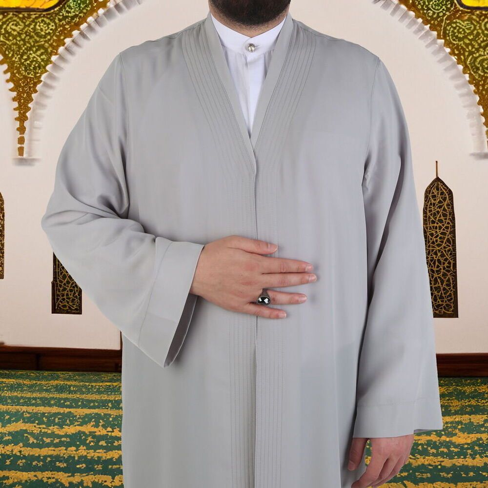  Gri  Buhara Yaka Namaz Cübbesi