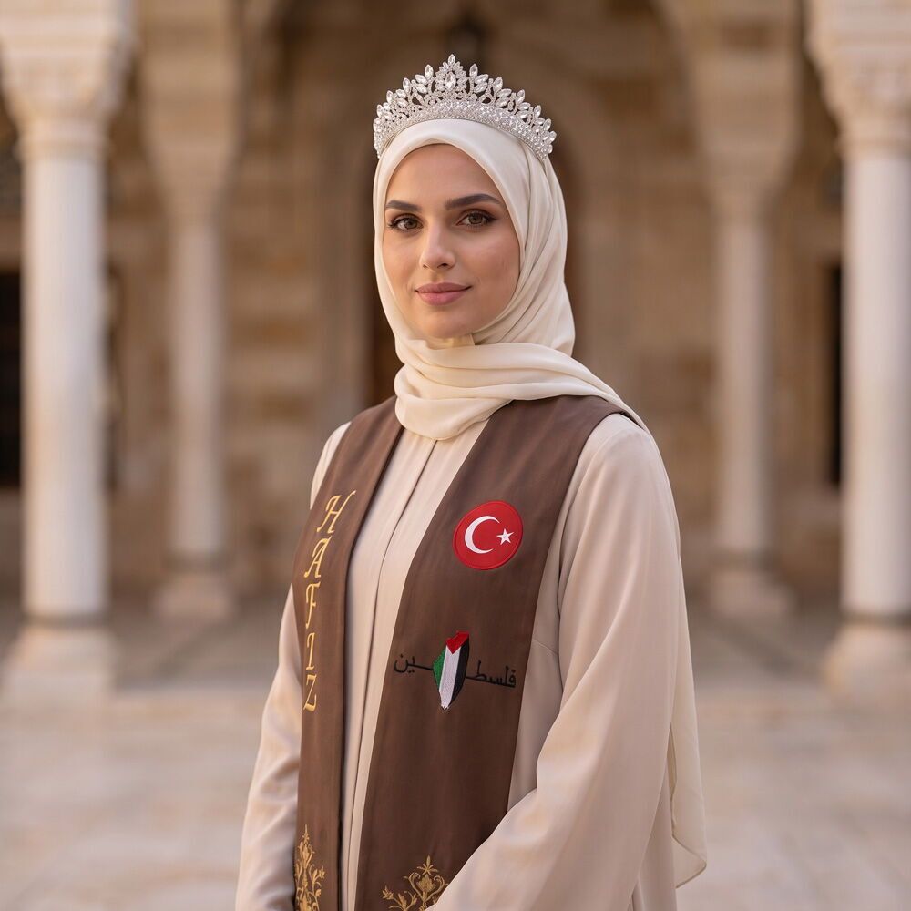  Hafızlık Bayan İcazet 4'lü Elbise Seti - Bej (Toplu Alımlar İçin Bizle İletişime Geçiniz!)