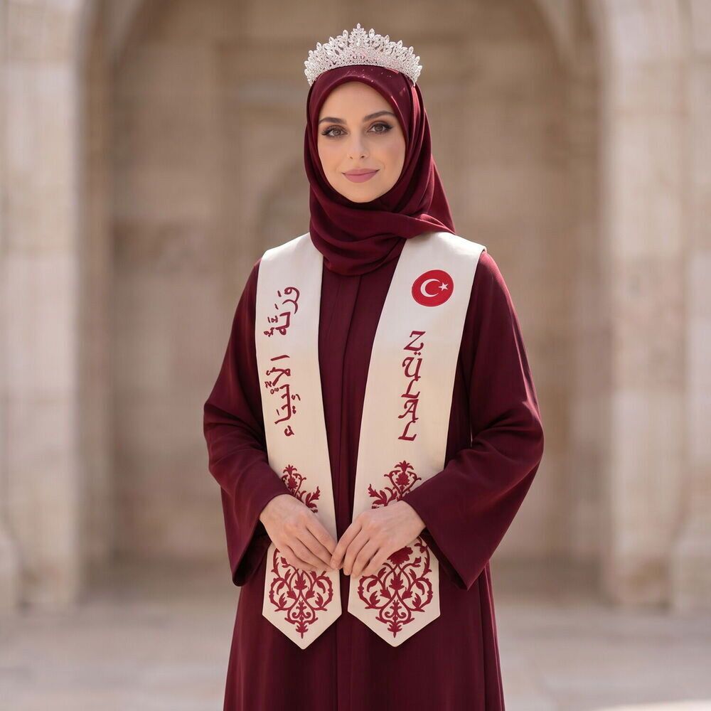  Hafızlık Bayan İcazet 4'lü Elbise Seti - Bordo (Toplu Alımlar İçin Bizle İletişime Geçiniz!)