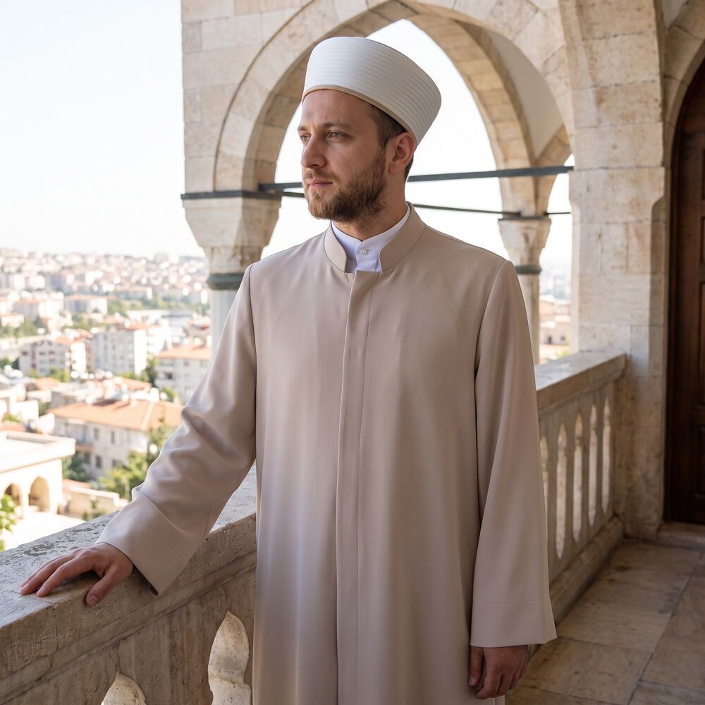 Kuduri Namaz ve İmam Cübbesi Uzun Vizon Enderun Model
