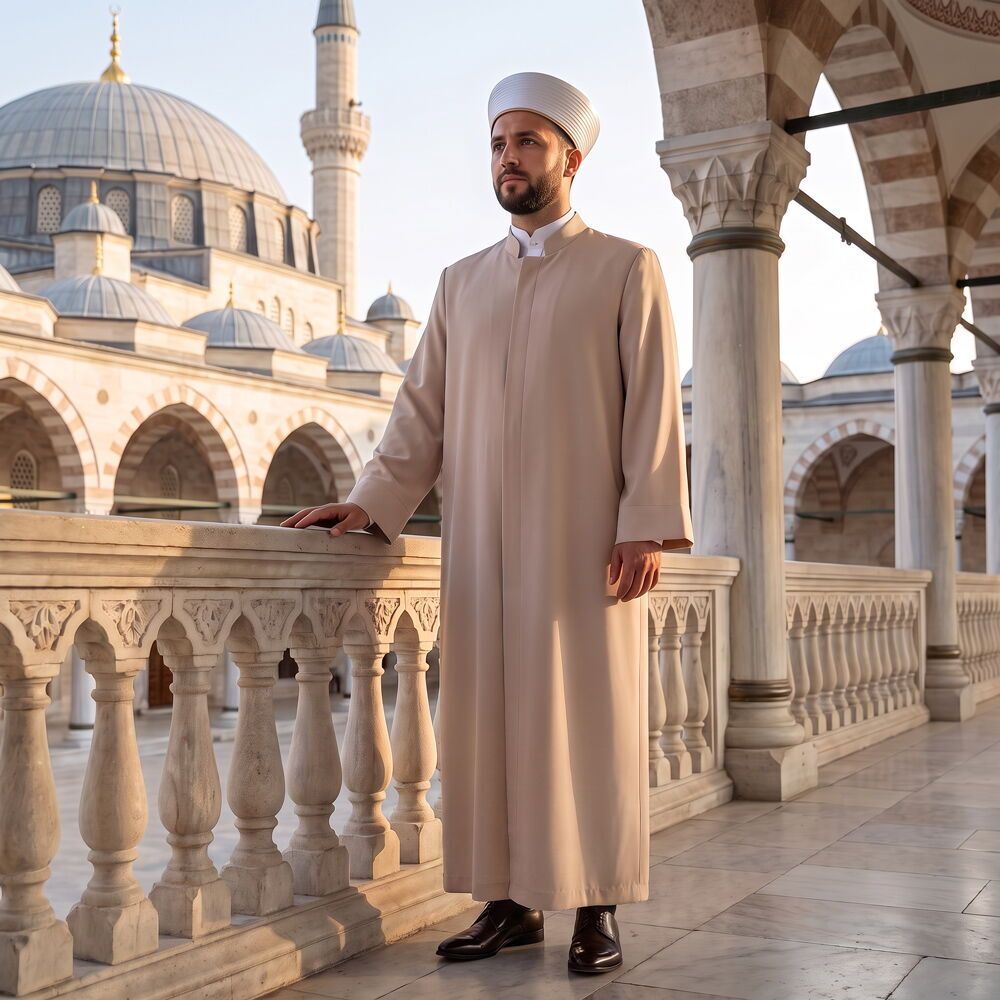 Kuduri Namaz ve İmam Cübbesi Uzun Vizon Enderun Model