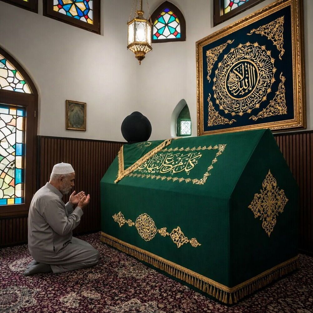  Tabut Örtüsü & Puşide Şeyh Muhammed Emin Ramadan Hz. / Van
