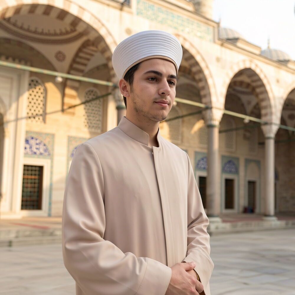  Yazlık Kuduri Namaz ve İmam Cübbesi Uzun Vizon Enderun Model
