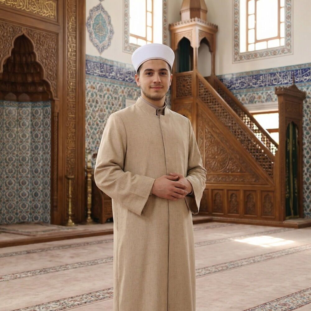  Yazlık Mektum Keten İmam Cübbesi-Vizon