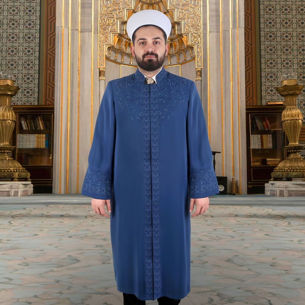  Yazlık Serahsi İmam Cübbesi Lacivert