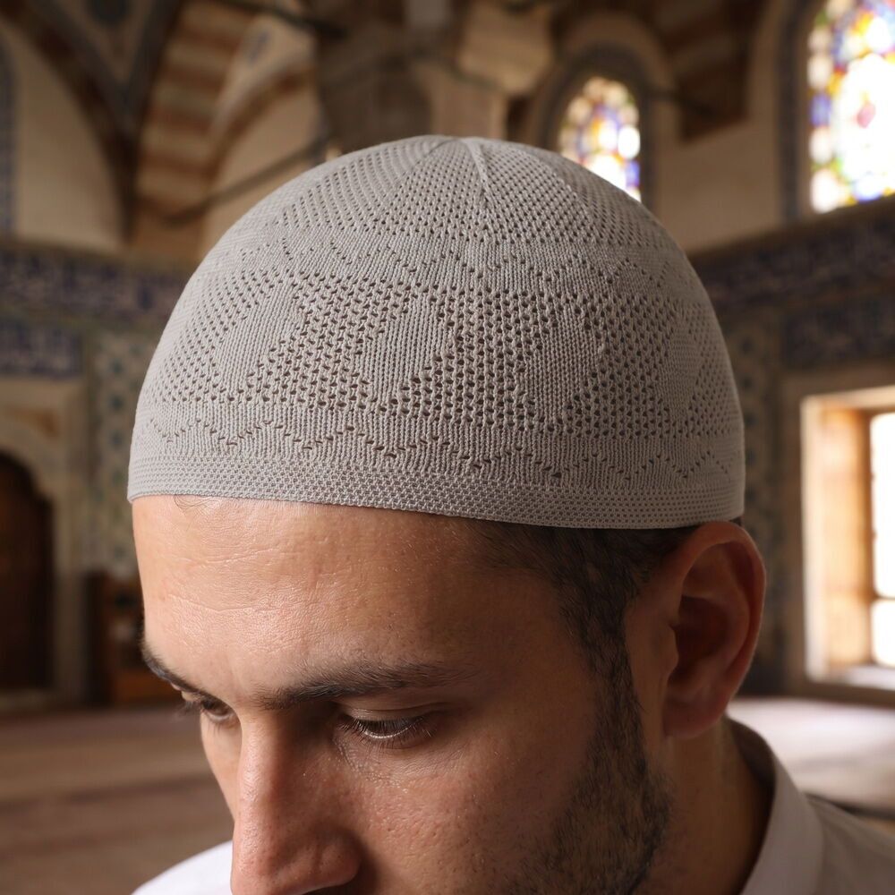  Zümrüt Lüks Takke El Örgüsü - Gri