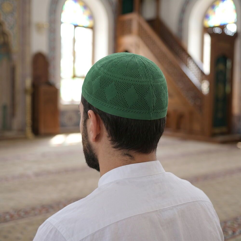  Zümrüt Lüks Takke El Örgüsü - Yeşil