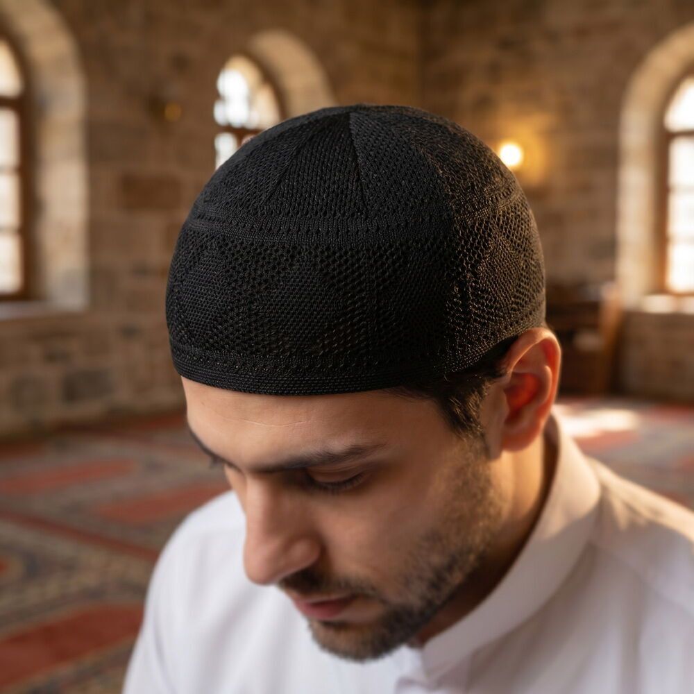  Zümrüt Lüks Takke El Örgüsü - Siyah