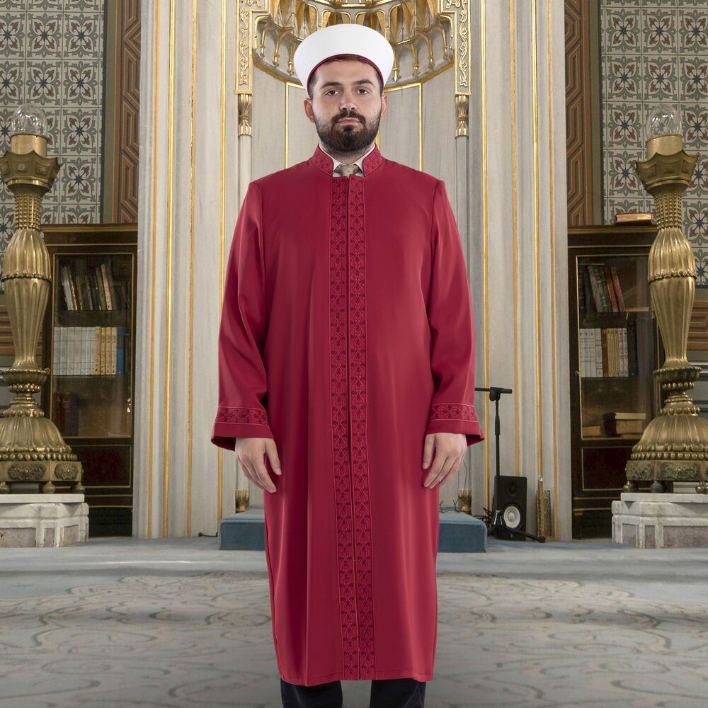  Zemahşeri  İmam Cübbesi Bordo