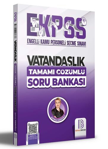 2024 EKPSS Vatandaşlık Tamamı Çözümlü Soru Bankası Benim Hocam Yayınları