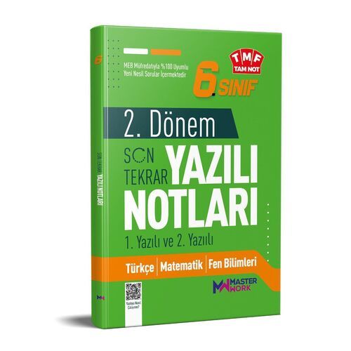 6. Sınıf 2. Dönem 1. ve 2. Yazılı Notları Son Tekrar