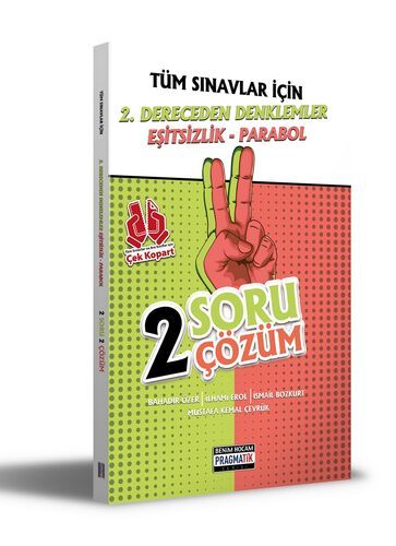 Benim Hocam Yayınları Tüm Sınavlar İçin 2. Dereceden Denklemler - Eşitsizlik - Parabol 2 Soru 2 Çözüm Fasikülü Pragmatik Serisi