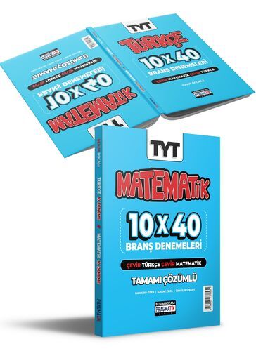 Benim Hocam Yayınları TYT Çevir Matematik 10 Deneme Çevir Türkçe 10 Deneme Pragmatik Serisi