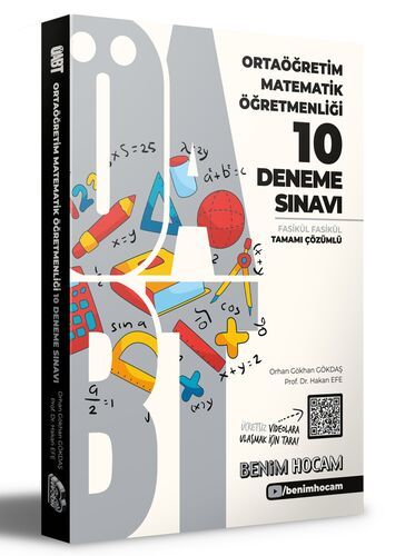 Benim Hocam Yayınları 2021 ÖABT Ortaöğretim Matematik Öğretmenliği Tamamı Çözümlü 10 Fasikül Deneme Sınavı