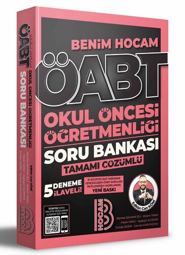 Benim Hocam Yayınları 2022 ÖABT Okul Öncesi Öğretmenliği Tamamı Çözümlü Soru Bankası 5 Deneme İlaveli