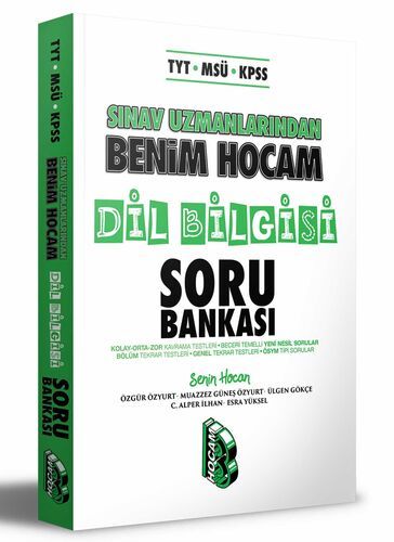 Benim Hocam Yayınları TYT - MSÜ - KPSS Sınav Uzmanlarından Dil Bilgisi Soru Bankası