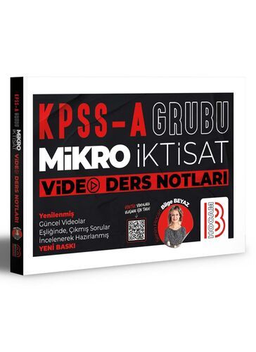 Benim Hocam Yayınları KPSS A Grubu Mikro İktisat Video Ders Notları