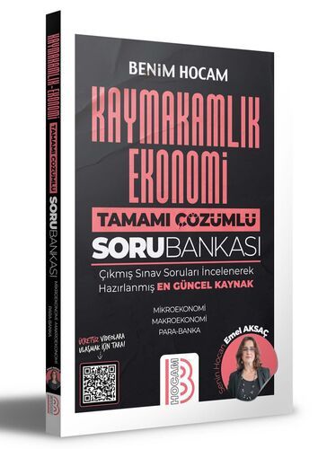 Benim Hocam Yayınları  Kaymakamlık Ekonomi Tamamı Çözümlü Soru Bankası