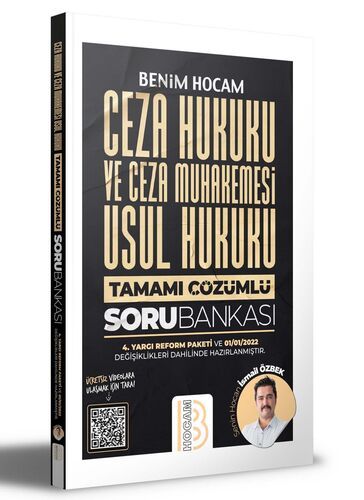 Benim Hocam Yayınları KPSS A Grubu Ceza Hukuku ve Ceza Muhakemesi Usul Hukuku Tamamı Çözümlü Soru Bankası