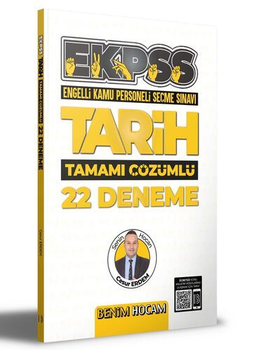 Benim Hocam Yayınları 2022 EKPSS Tarih Tamamı Çözümlü 22 Deneme