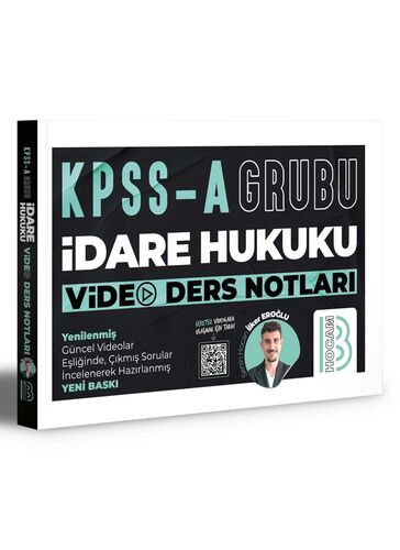 Benim Hocam Yayınları KPSS A Grubu İdare Hukuku Video Ders Notları