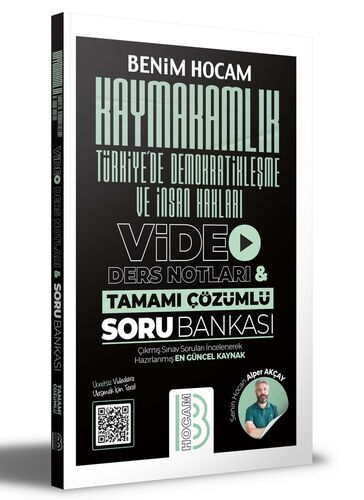 Benim Hocam Yayınları Kaymakamlık Türkiye'de Demokratikleşme ve İnsan Hakları Video Ders Notları ve Tamamı Çözümlü Soru Bankası