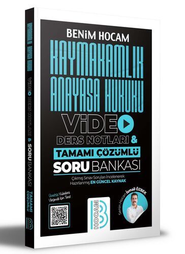 Benim Hocam Yayınları Kaymakamlık Anayasa Hukuku Video Ders Notları ve Tamamı Çözümlü Soru Bankası