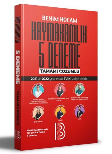 Benim Hocam Yayınları Kaymakamlık Tamamı Çözümlü 5 Deneme Sınavı