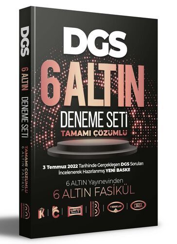 Benim Hocam Yayınları 2023 DGS Tamamı Çözümlü 6 Altın Deneme Seti