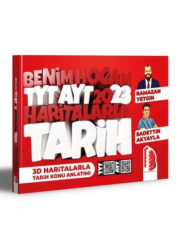 Benim Hocam Yayınları 2023 TYT-AYT Tarih 3D Haritalarla Konu Anlatımı