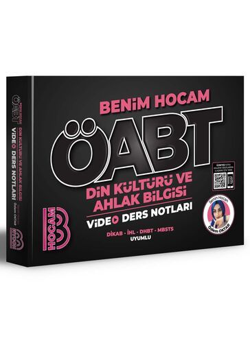 Benim Hocam Yayınları 2023 ÖABT Din Kültürü ve Ahlak Bilgisi Öğretmenliği Video Ders Notları