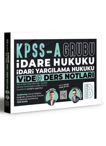 Benim Hocam Yayınları KPSS A Grubu İdare Hukuku İdari Yargılama Hukuku Video Ders Notları