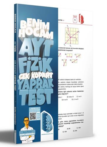 Benim Hocam Yayınları 2024 AYT Fizik Çek Kopar Yaprak Test
