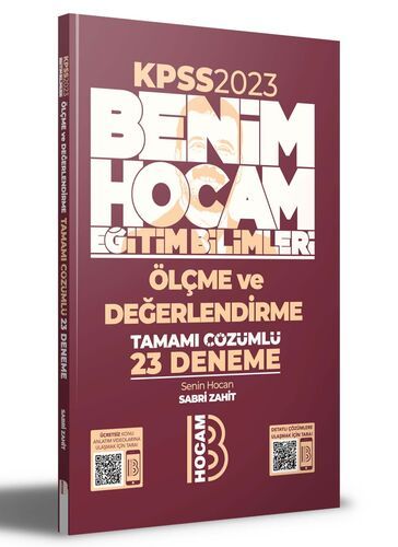 Benim Hocam Yayınları KPSS Eğitim Bilimleri Ölçme ve Değerlendirme Tamamı Çözümlü 23 Deneme