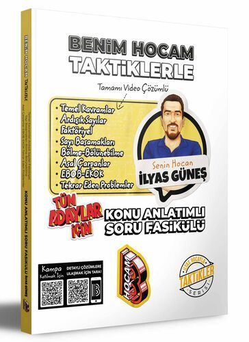 Benim Hocam Yayınları Tüm Adaylar İçin Taktiklerle Temel Kavramlar ve Sayılar Konu Anlatımlı Soru Fasikülü