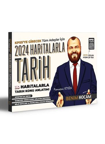 Benim Hocam Yayınları 2024 KPSS 3D Haritalarla Tarih Konu Anlatımlı