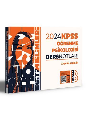 Benim Hocam Yayınları 2024 KPSS Eğitim Bilimleri Öğrenme Psikolojisi Ders Notları