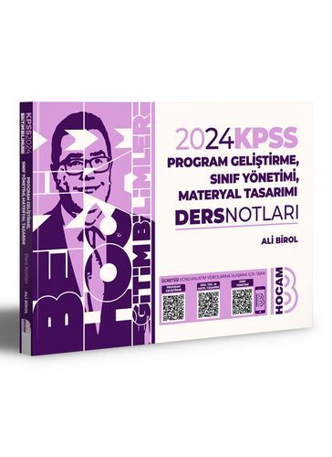 Benim Hocam Yayınları 2024 KPSS Eğitim Bilimleri Program Geliştirme Sınıf Yönetimi Materyal Tasarımı Ders Notları