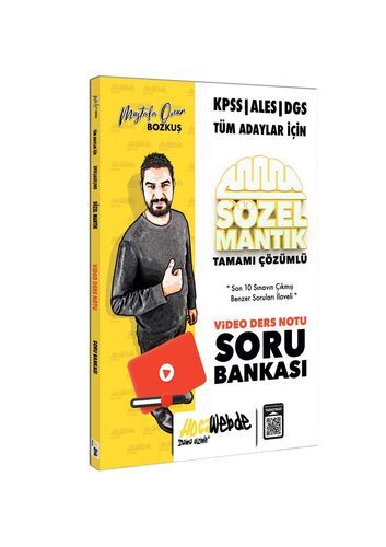 Hocawebde 2024 KPSS - ALES - DGS Sözel Mantık Video Ders Notu ve Soru Bankası