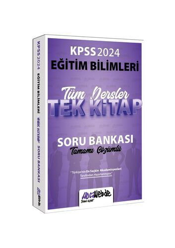 HocaWebde 2024 KPSS Eğitim Bilimleri Tüm Dersler Tamamı Çözümlü Tek Kitap Soru Bankası