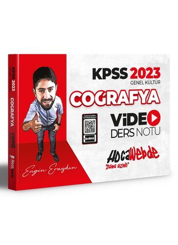 HocaWebde Yayınları 2023 KPSS Coğrafya Video Ders Notu