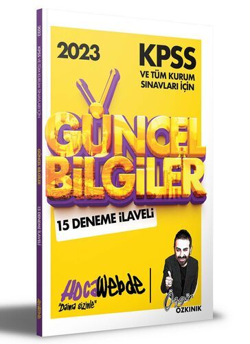 HocaWebde Yayınları 2023 KPSS ve Tüm Kurum Sınavları İçin Güncel Bilgiler 15 Deneme İlaveli