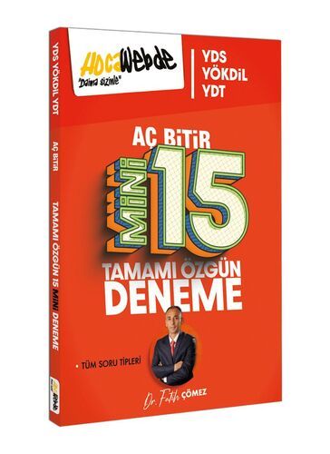 HocaWebde Yayınları YDS YÖKDİL YKSDİL Aç Bitir Mini 15 Deneme